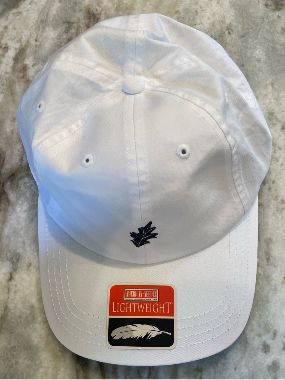 American Needle Grey Oaks Cares Grey Oaks Country Club White Ball Cap Hat NWT